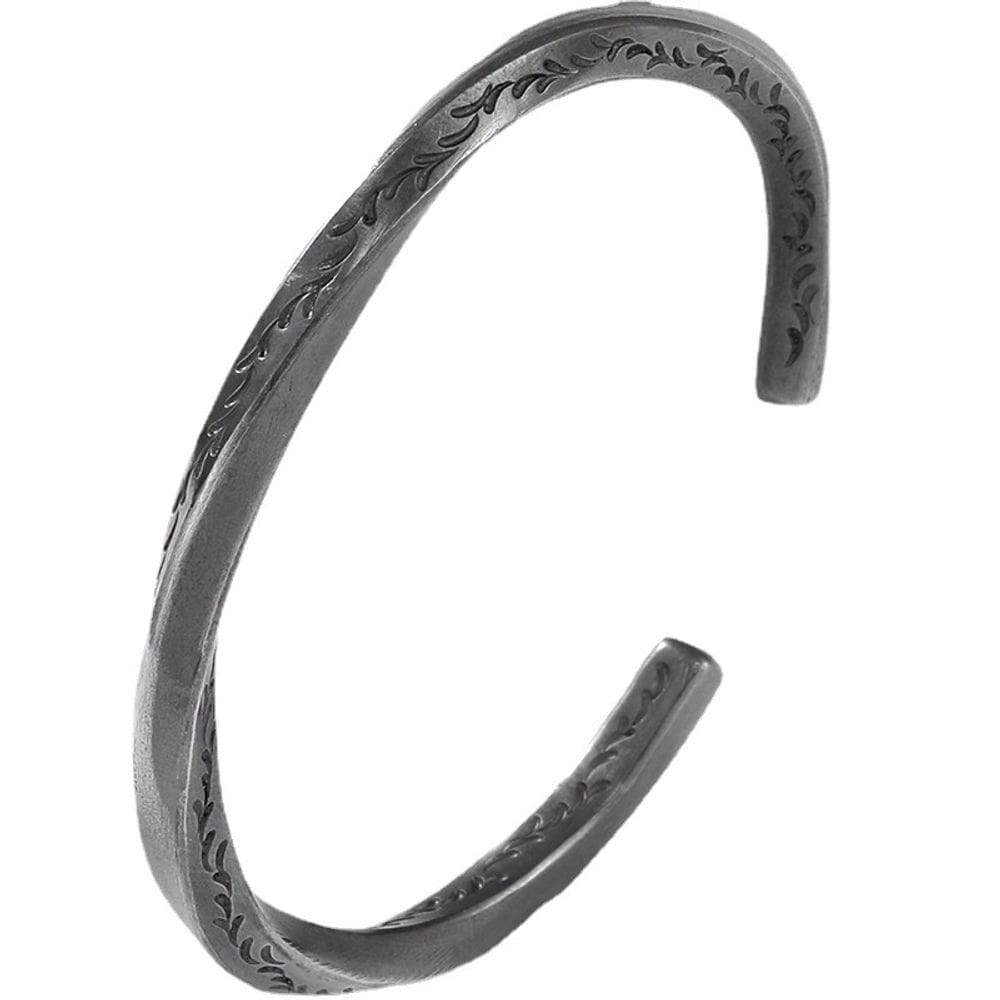 Pulseira 999 Silver Viking feita à mão para homens