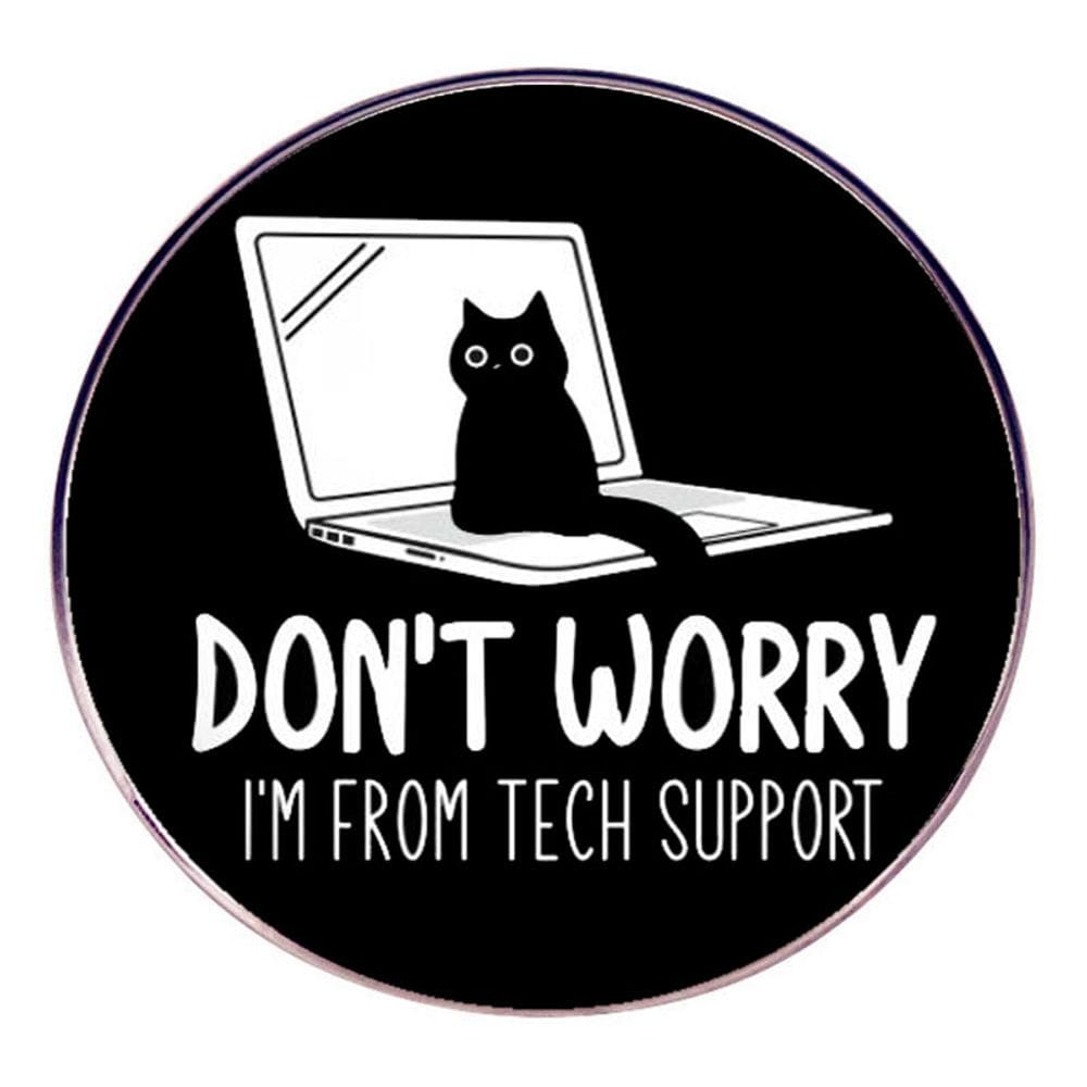 Alfinetes de broche Alfinetes de blusa Funny Cat Design Suporte técnico