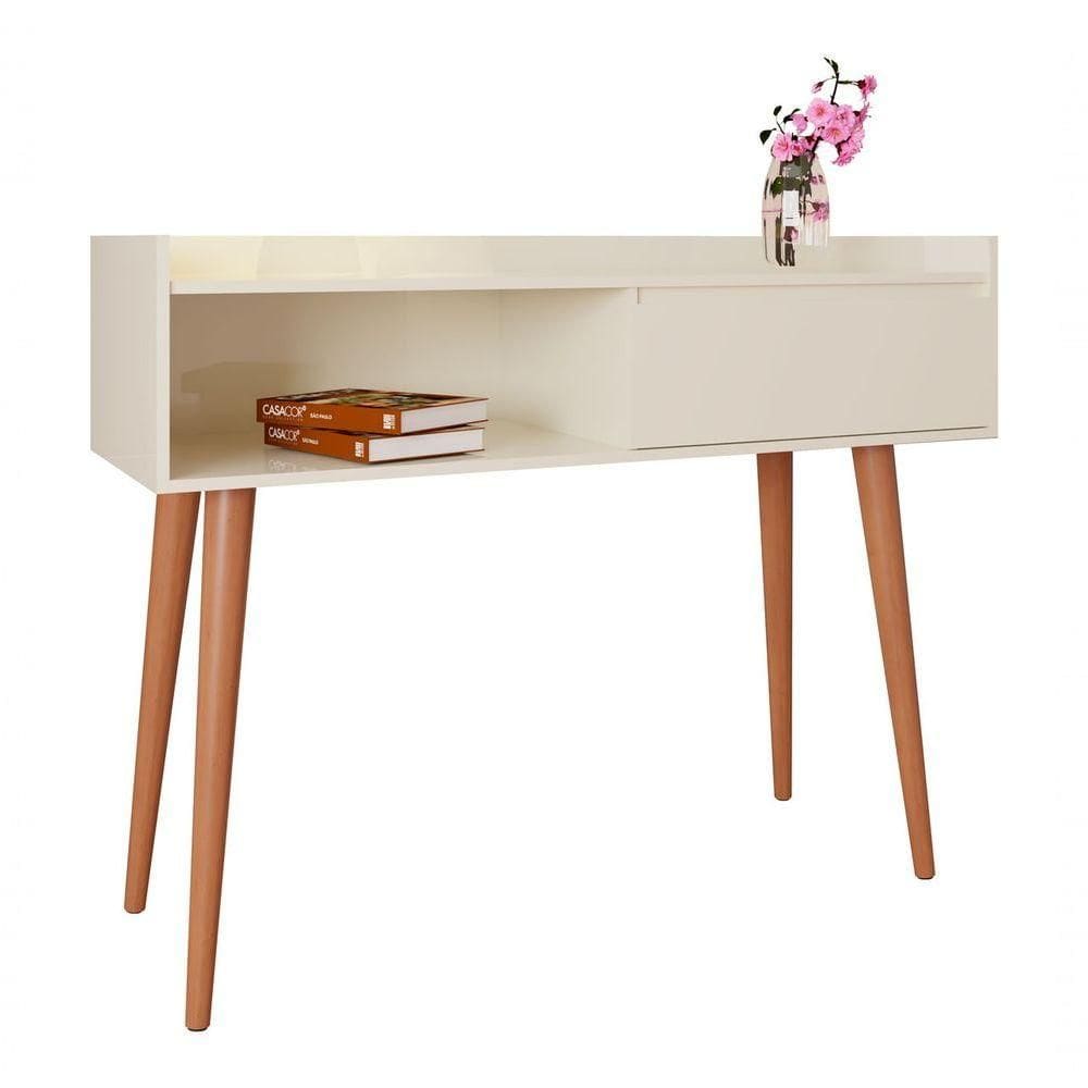 Balcão Aparador Retrô Delux Off White - Moveisaqui