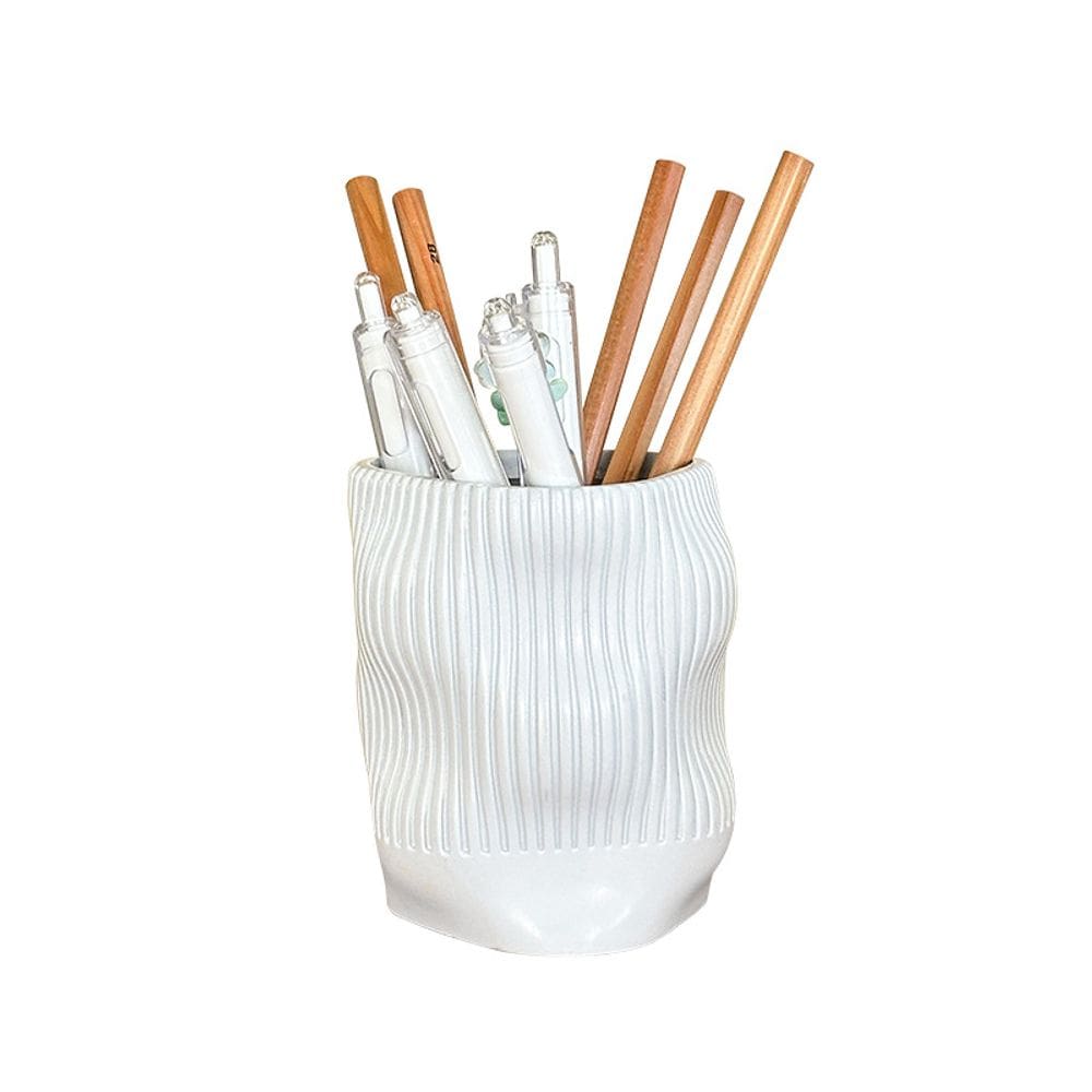 Porta-canetas Porta-lápis Porta-canetas Desktop Design ondulado moderno