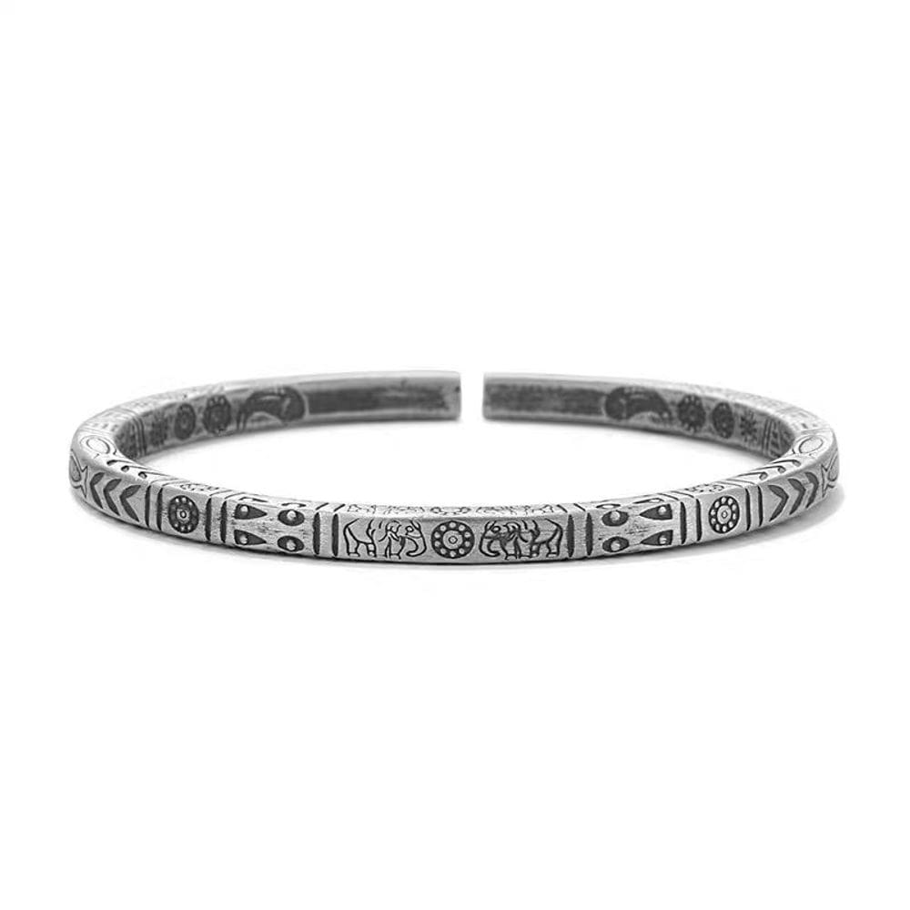 Pulseira 999 Silver Totem Inspirada em Mobius para homens e mulheres