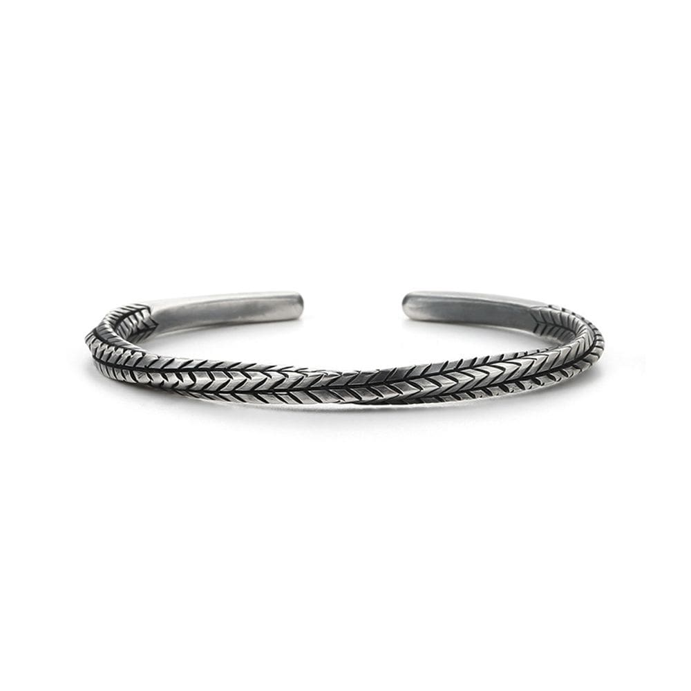 Pulseira 99 Silver Mobius Design para homens e mulheres