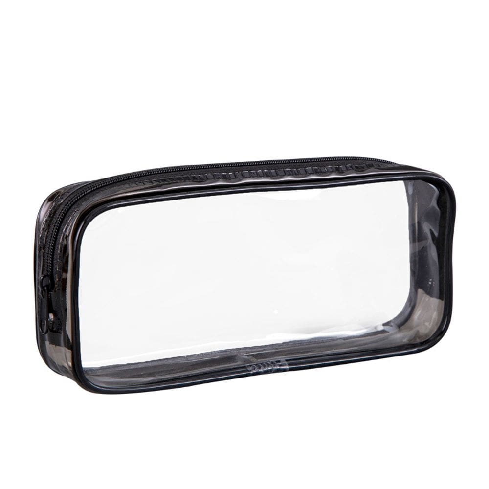 Estojo de lápis simples transparente de PVC de grande capacidade