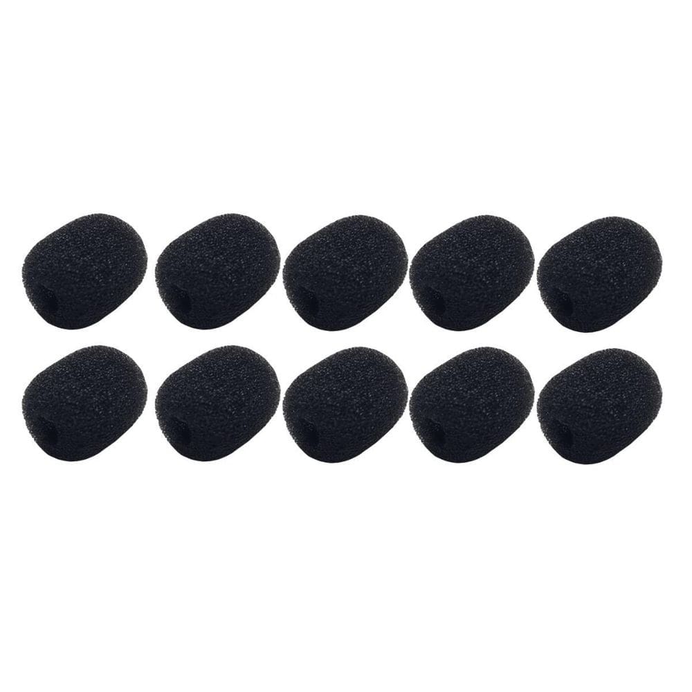 Kit 10 Espuma Para Microfone Headset E Lapela 19Mm X 15Mm