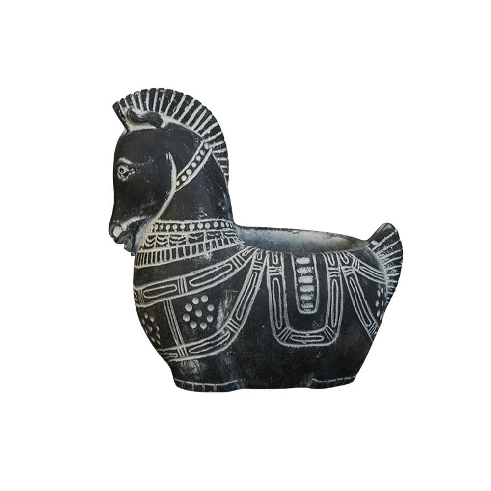 Vaso de flores Cement Horse Creative Animal Plant 2 kg 25x25x20cm