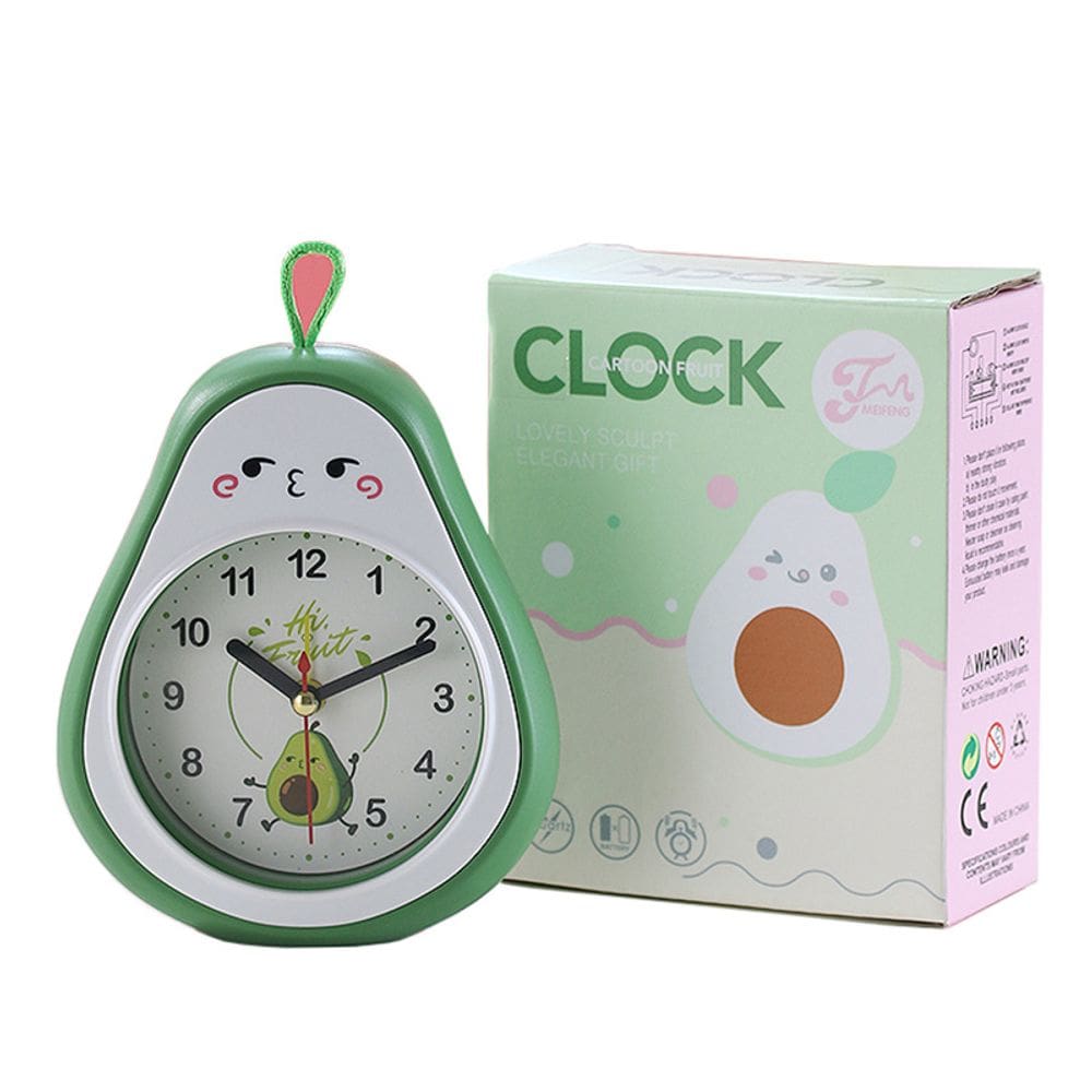 Despertador: desenho animado de frutas e abacate para crianças