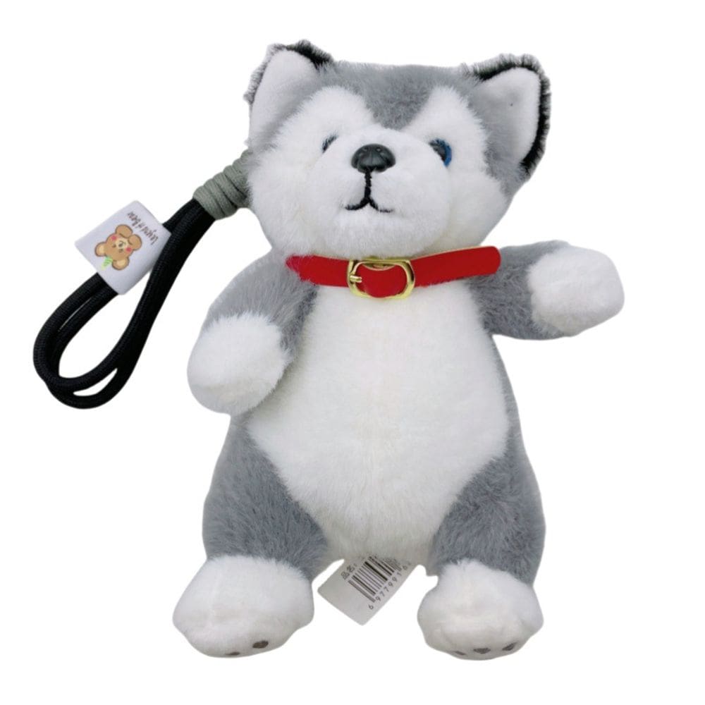 Chaveiro de pelúcia para cães Husky