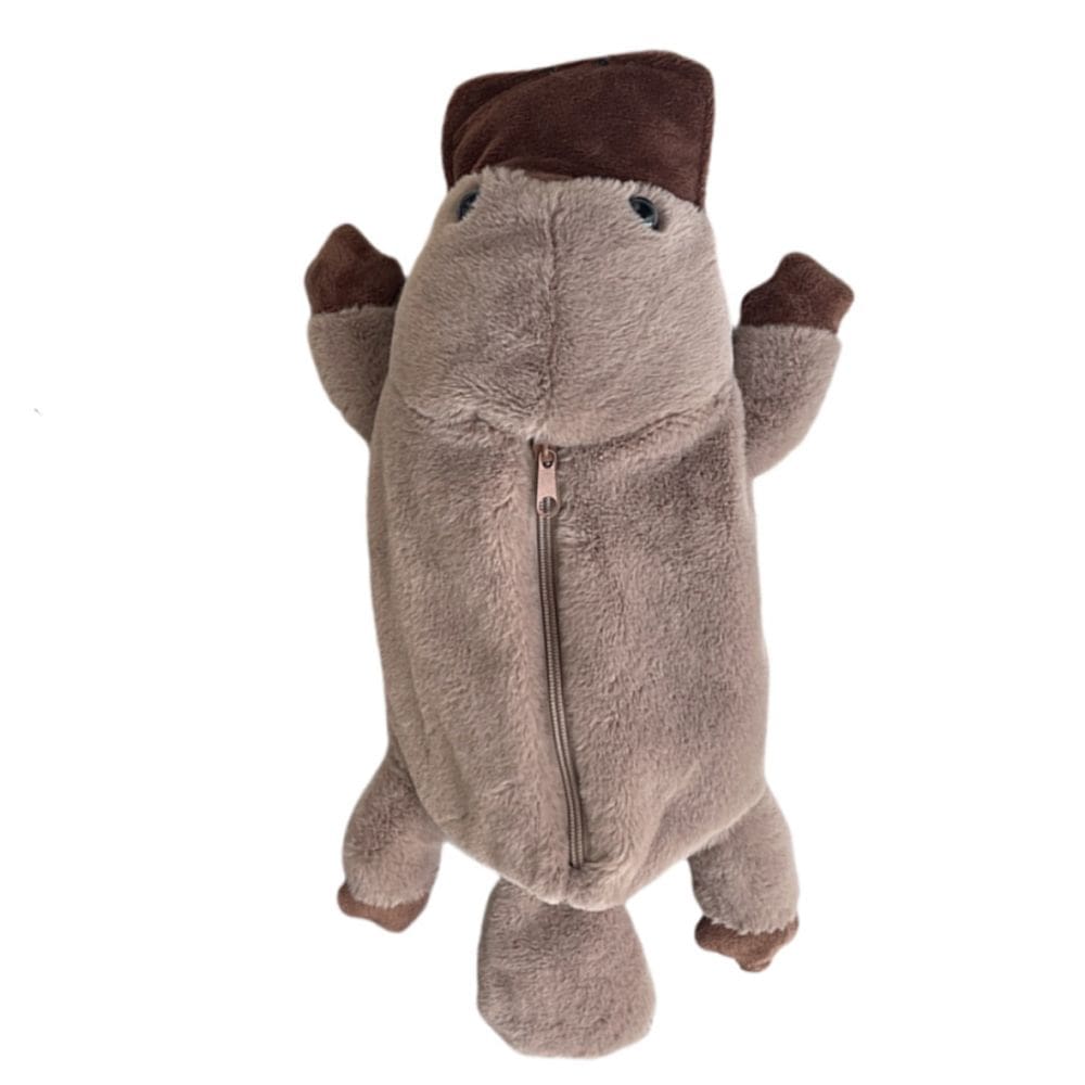 Estojo para lápis Platypus Bolsa de pelúcia de grande capacidade