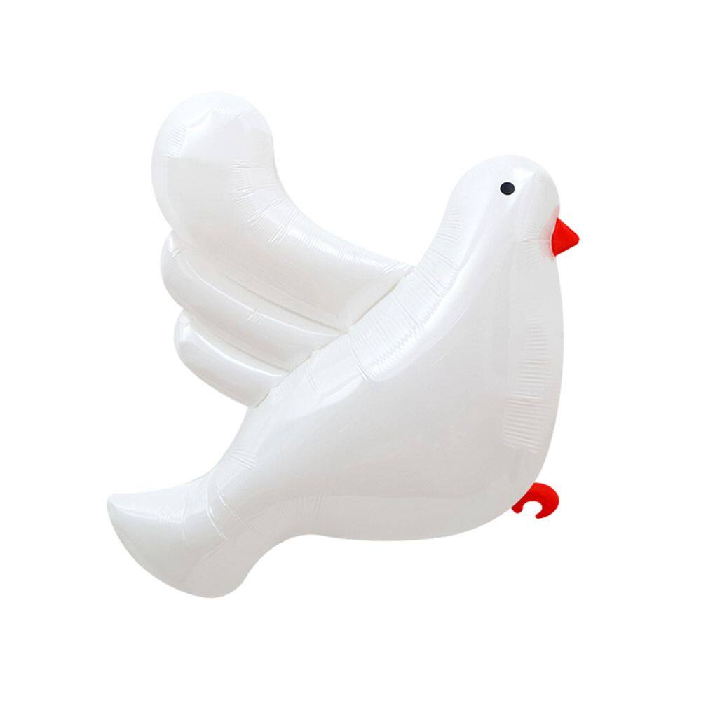 Balão de alumínio em forma de pomba branca em forma de pomba da paz