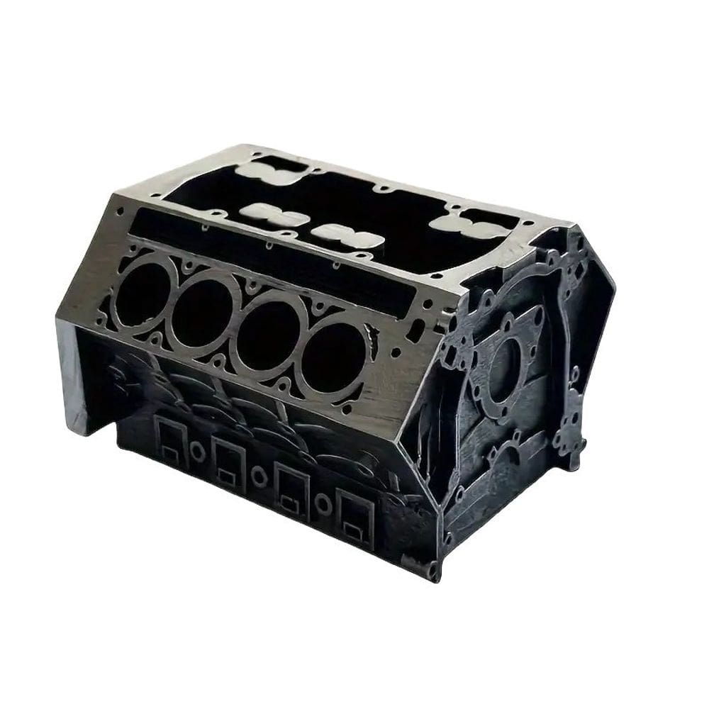 Porta-canetas Engine Block V8 Design Resin 15.5x15.5x12cm