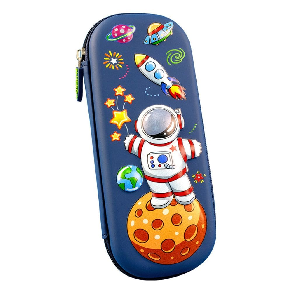 Estojo de lápis 3D Space Astronaut de grande capacidade para crianças