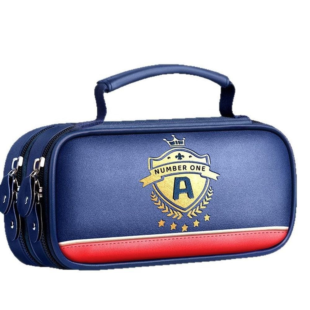 Estojo de lápis impermeável de estilo britânico de grande capacidade