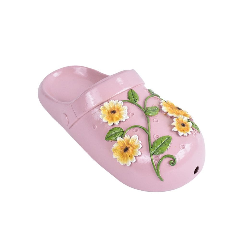 Vaso de plantas de resina Flowerpot Creative Slipper rosa 25 cm