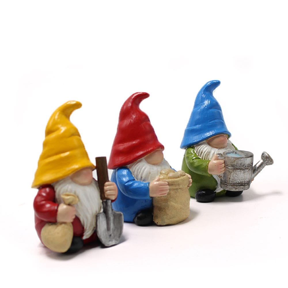 Conjunto de decoração de jardim Colorful Resin Gnome 20cm 260g
