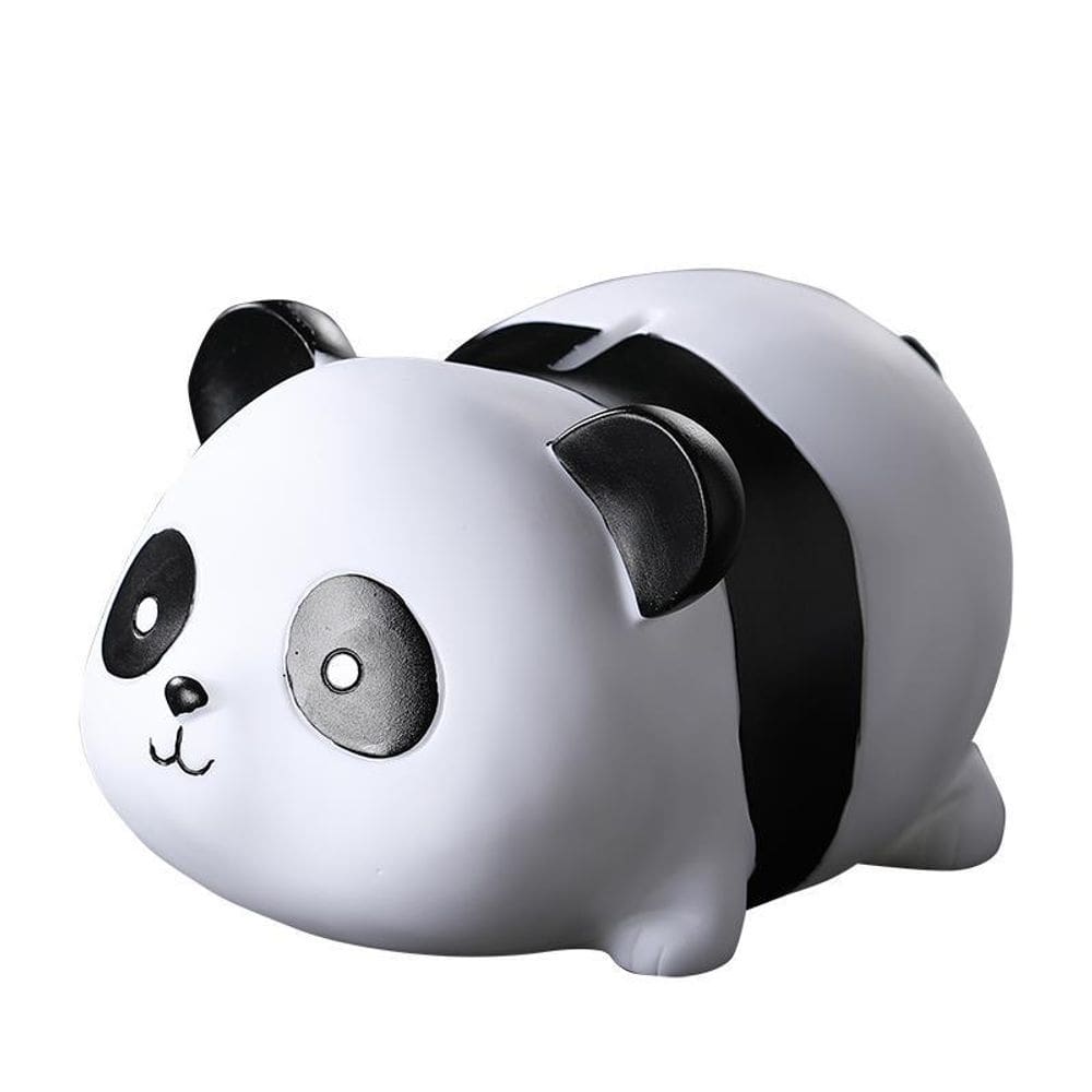 Panda Coin Bank Home Piggy Bank PVC de grande capacidade 18,5 x 12 x 11 cm