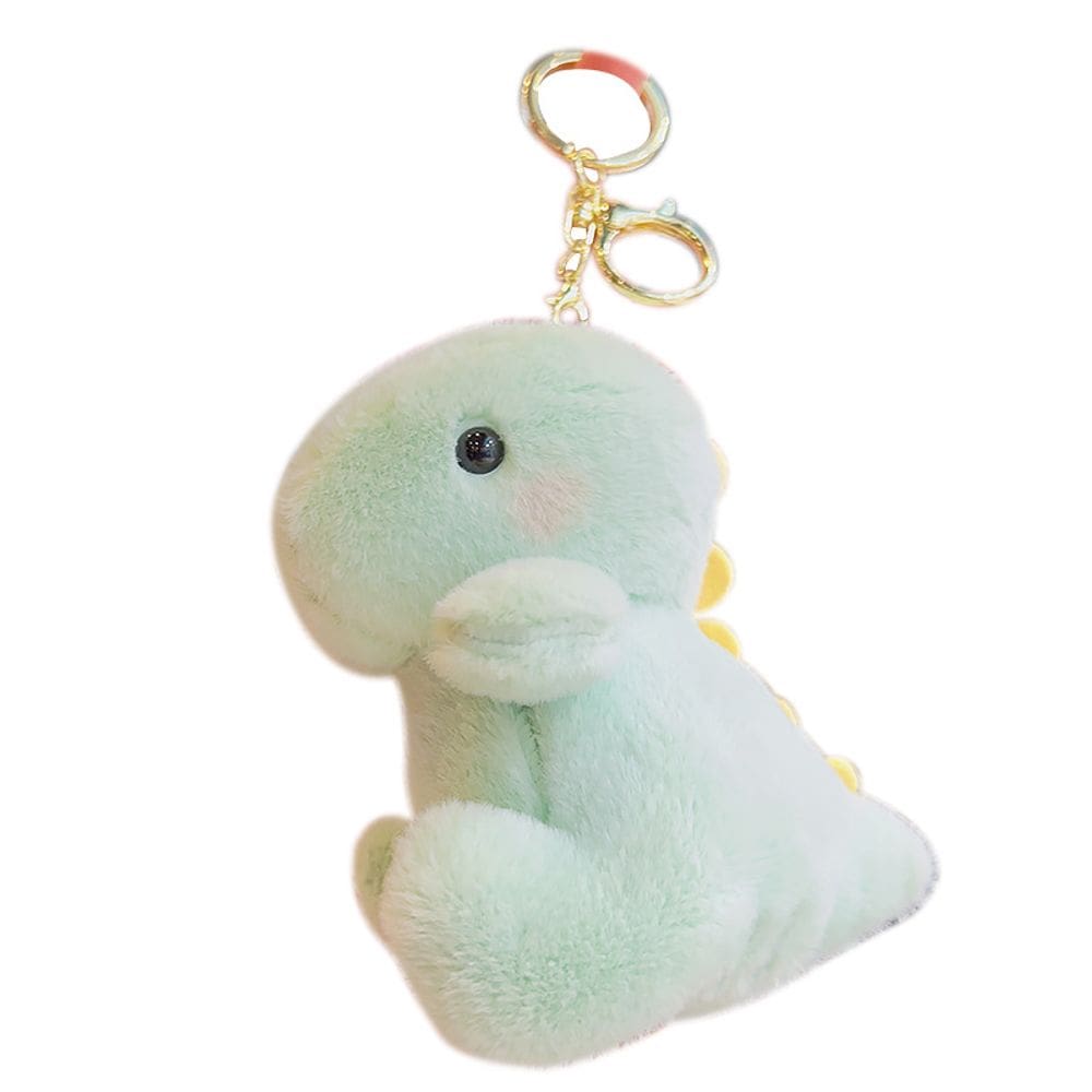 Chaveiro de pelúcia Cute Blush Dinosaur Soft Adorável Desenho Animado