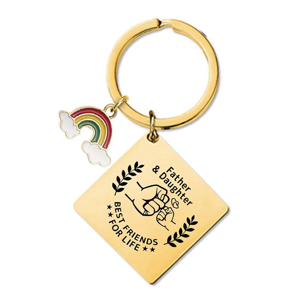 Chaveiro de pai e filha, melhores amigos para toda a vida, gravado