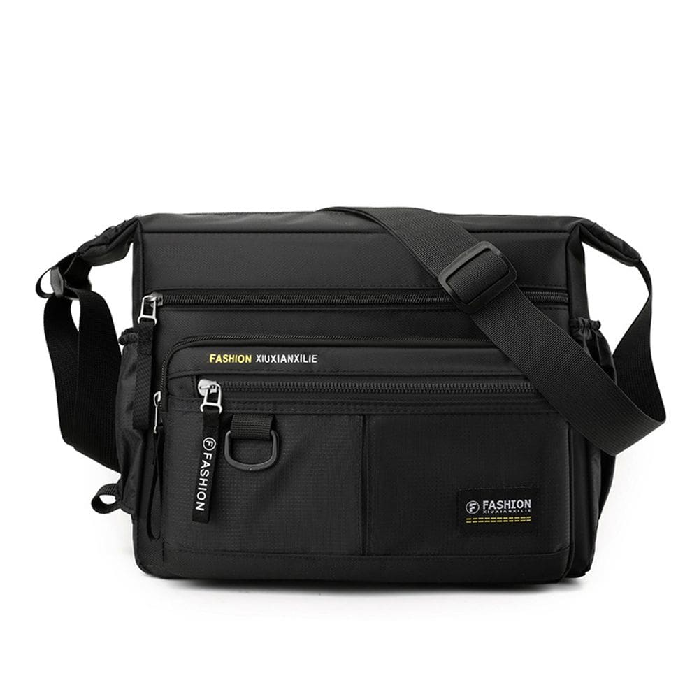 Bolsa Messenger Oxford impermeável para homens, 23x10x31cm, 430g