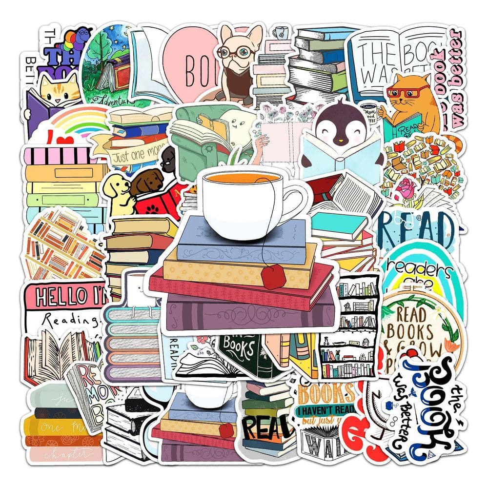 Pacote de adesivos Magic Book Witchcraft Spell, 50 unidades à prova d`água