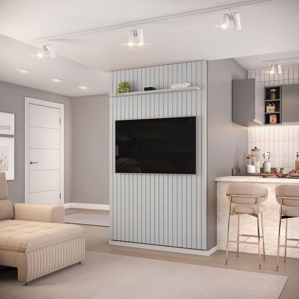 Painel Trento Ripado Para Tvs Até 60 Polegadas Bali