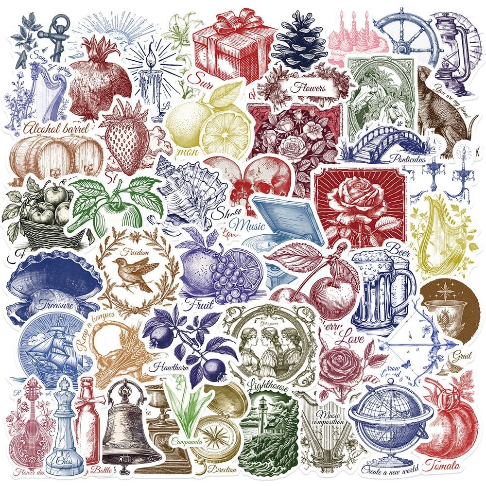 Adesivos Artistic Doodle Creative World of Weird 50 unidades