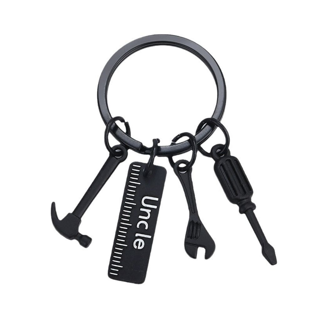 Chaveiro Uncle Tool Chaveiro de metal preto para homens e mulheres