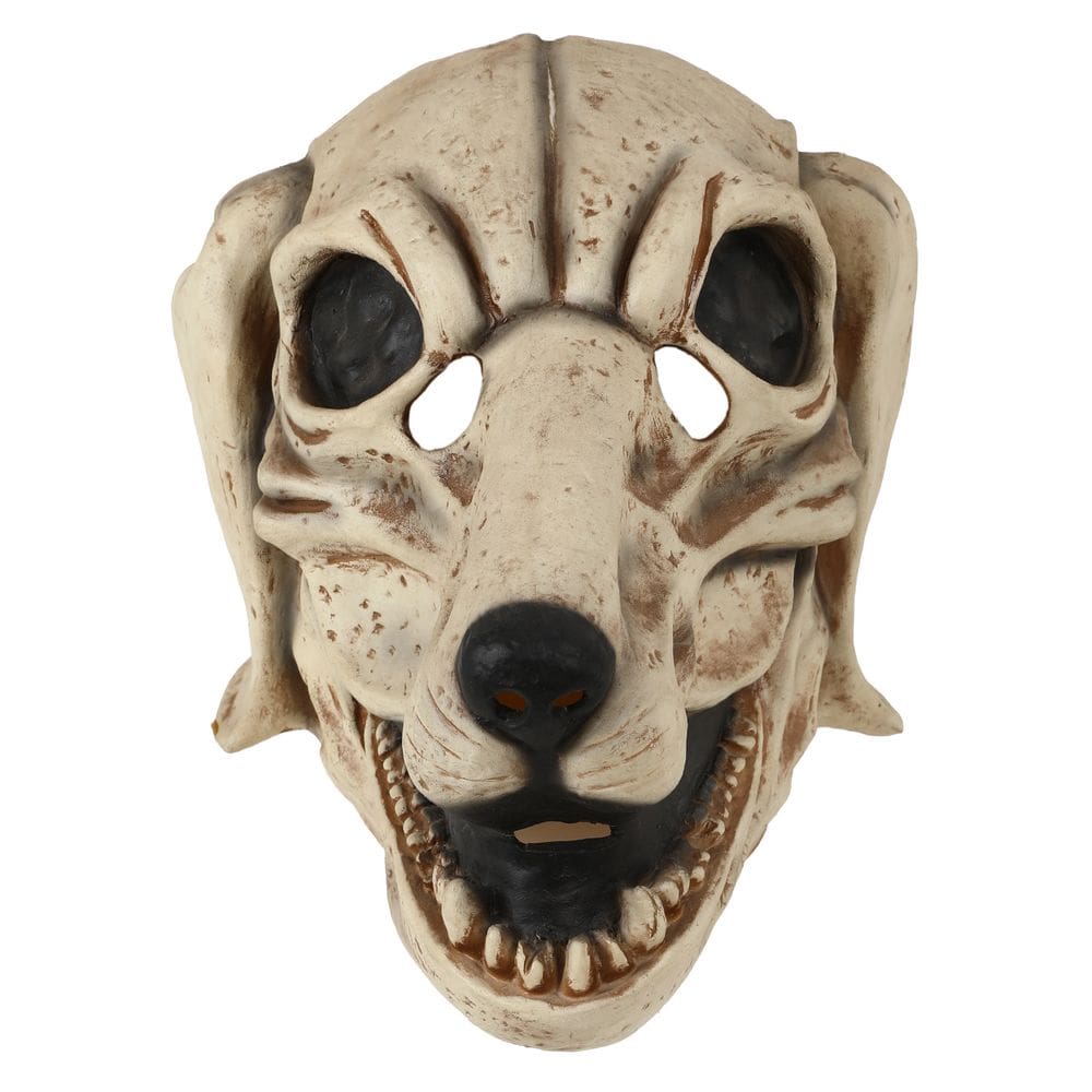 Máscara, caveira de cachorro, animal assustador, fantasia de cosplay de Halloween