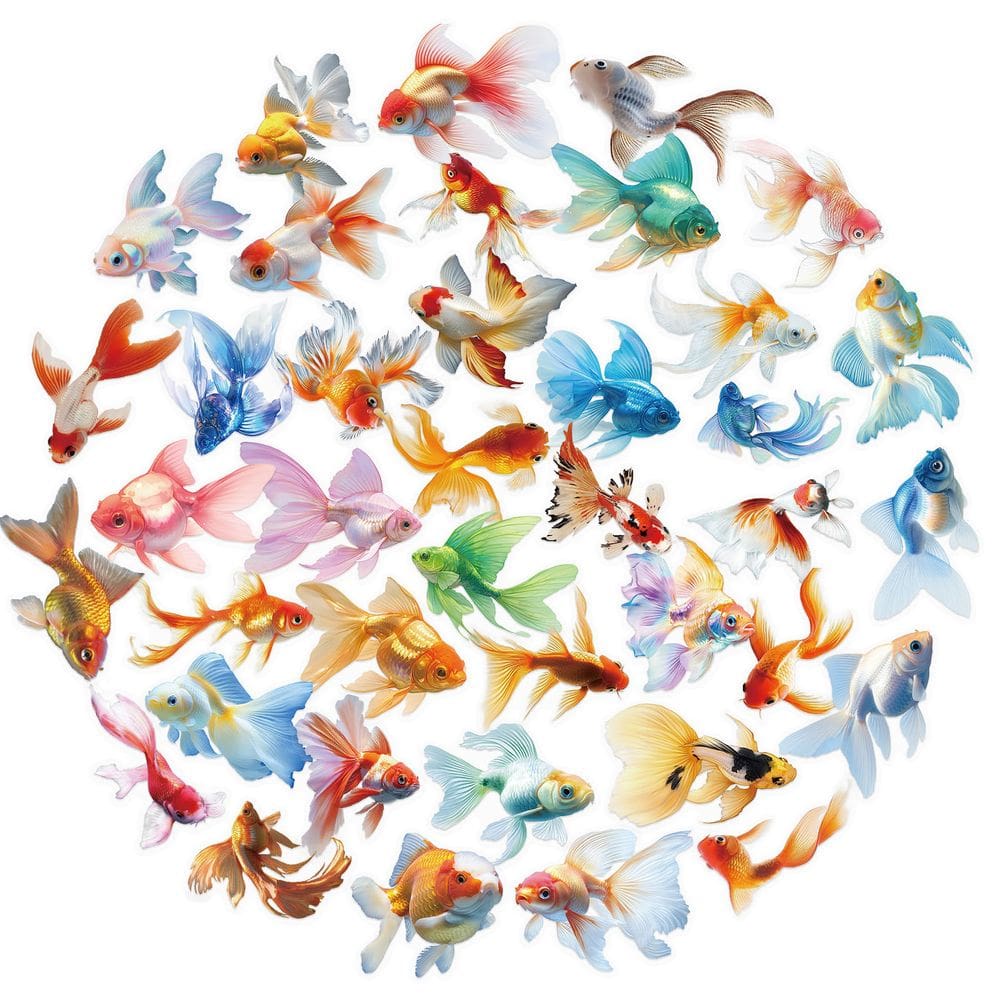 Pacote de adesivos Manta Ray Ocean Theme, vinil impermeável, 50 unidades