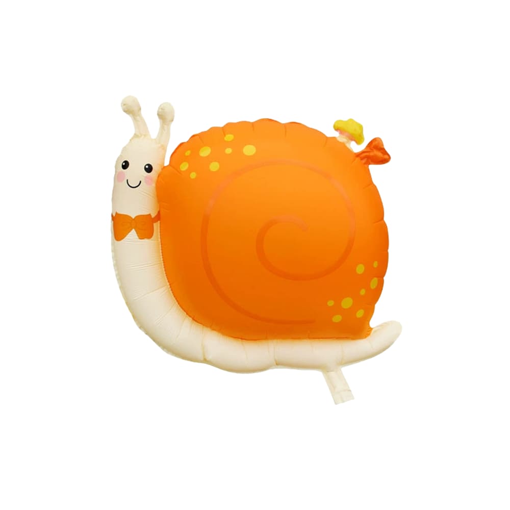 Balão Metalizado Caracol Caracol 23x24cm Alumínio Laranja Fosco