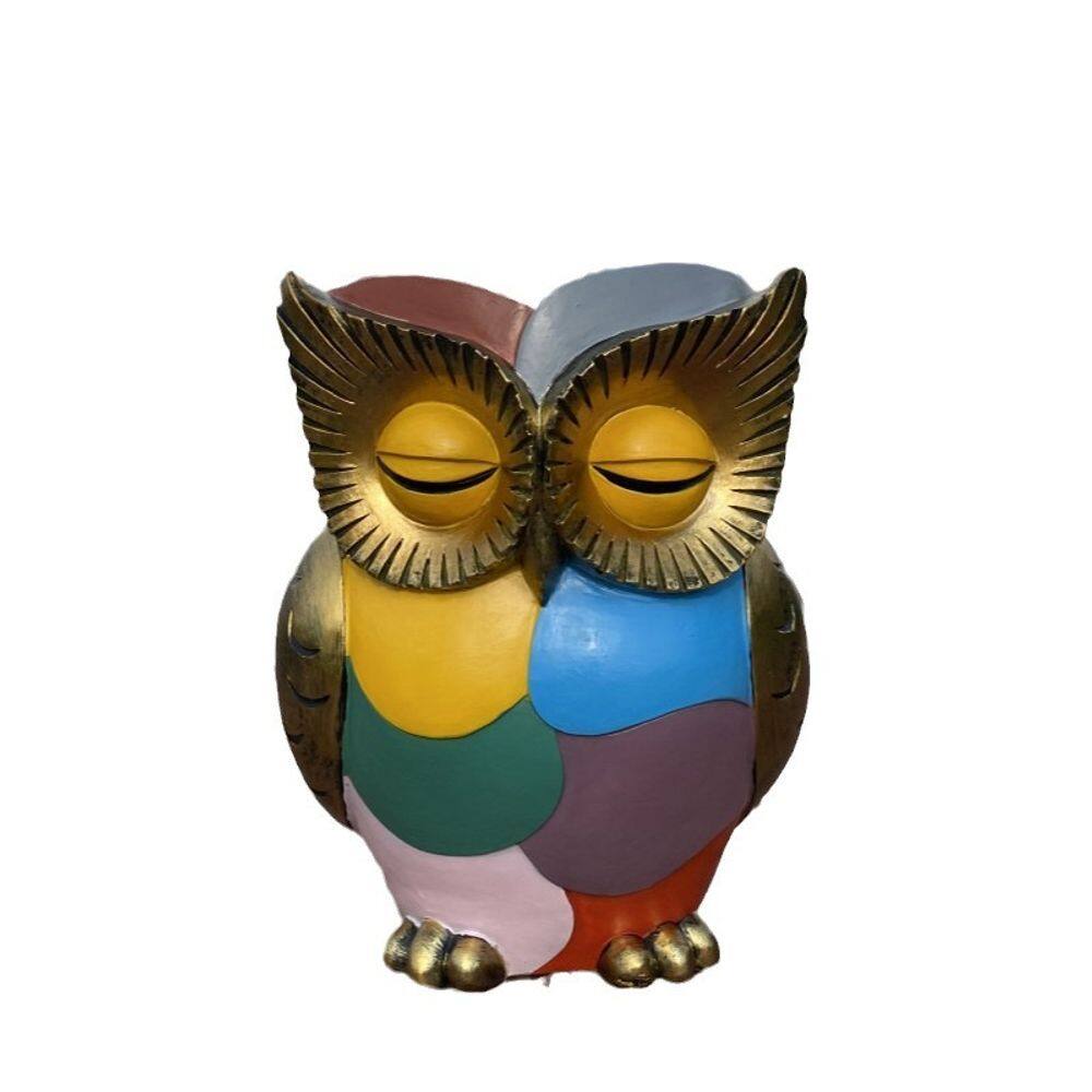 Vaso de flores Resin Owl Creative Cartoon Animal Plant Vaso 400g