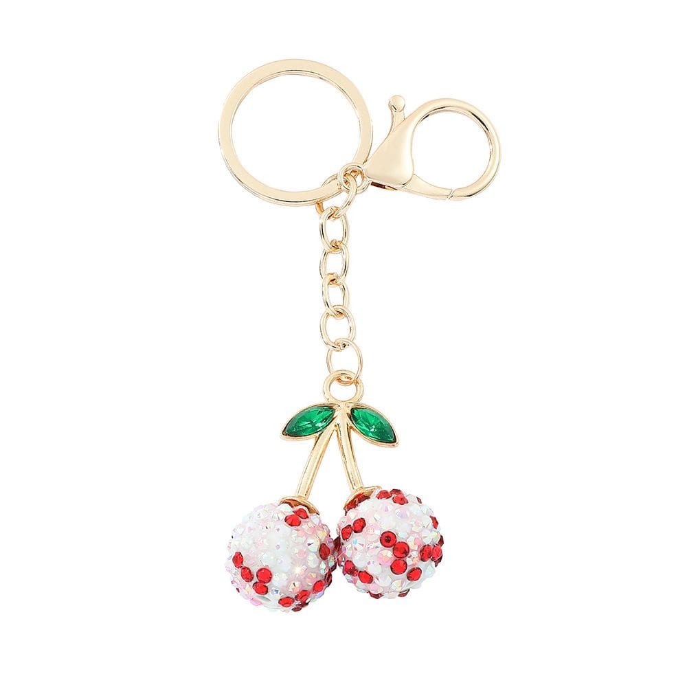 Chaveiro Fashion Cherry Sparkling Crystal Alloy Chaveiro
