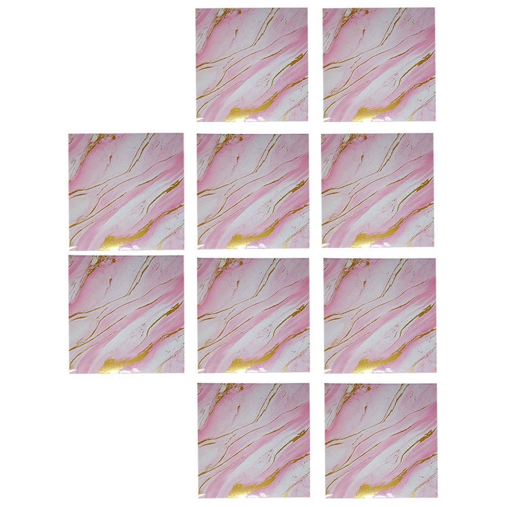 Placa Adesiva Marmore 3D Kit 10 uni Autocolante Moderno Reforma Obra Decoraçao Casa Banheiro Cozinha Ambiente