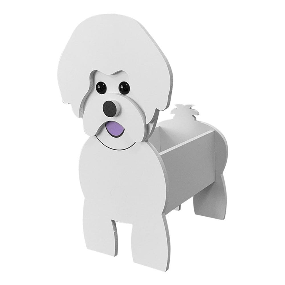 Vaso de flores em PVC em forma de cão, desenho animado, vaso de plantas, 34 cm