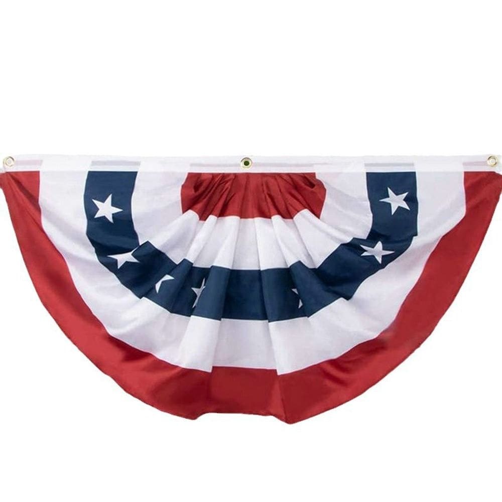 Bandeira de ventilador Dia da Independência 45x90cm Poliéster