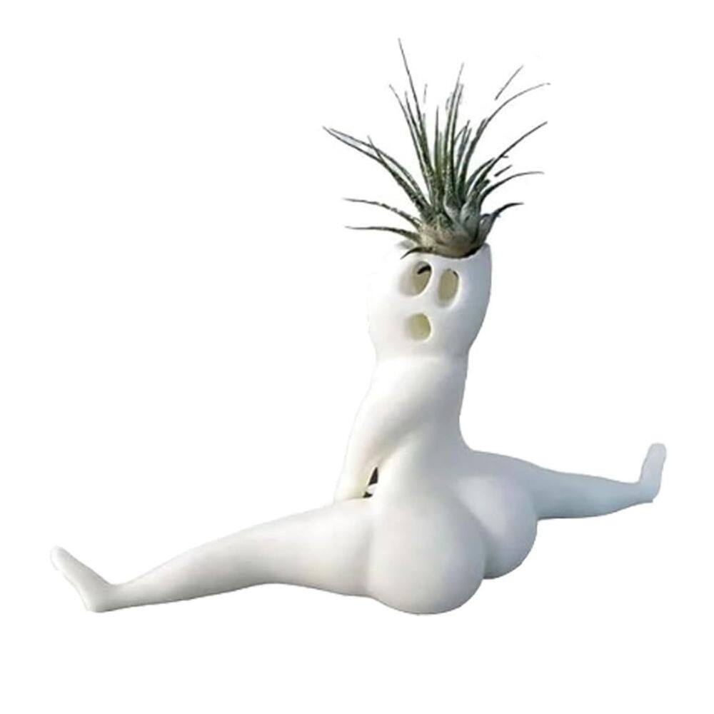 Vaso de flores em forma de fantasma de resina Creative Horror Spirit 100g