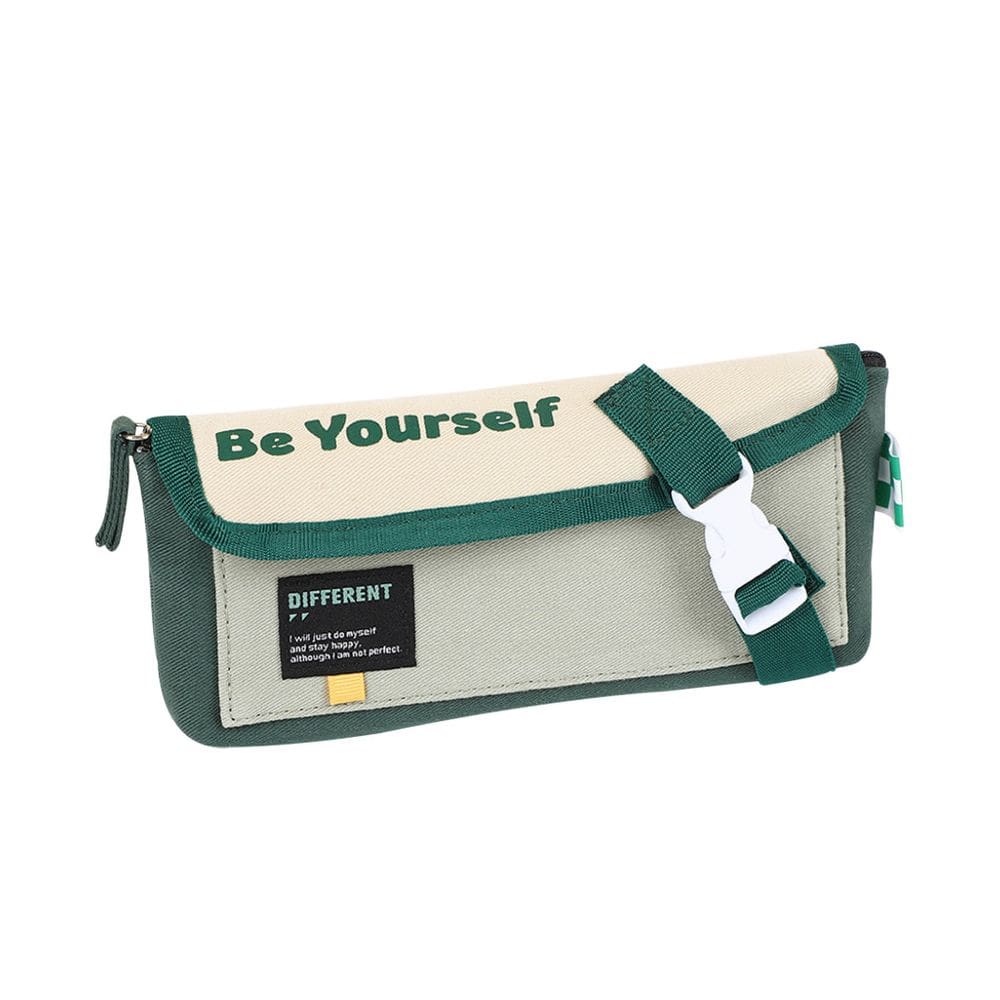 Estojo de lápis de grande capacidade Canvas Be Yourself Print