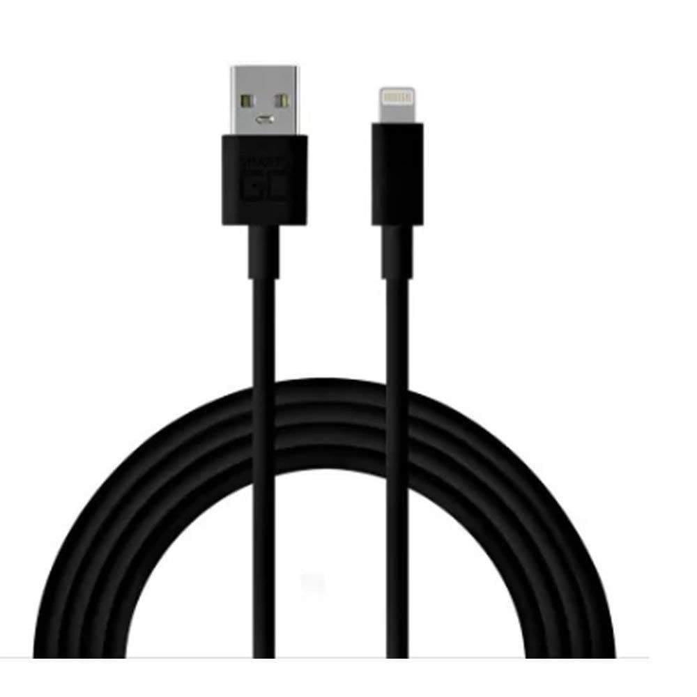 CABO LIGHTNING 2.0 AM 8 PINOS x USB 1m PRETO CB-L10BKX C3 TECH