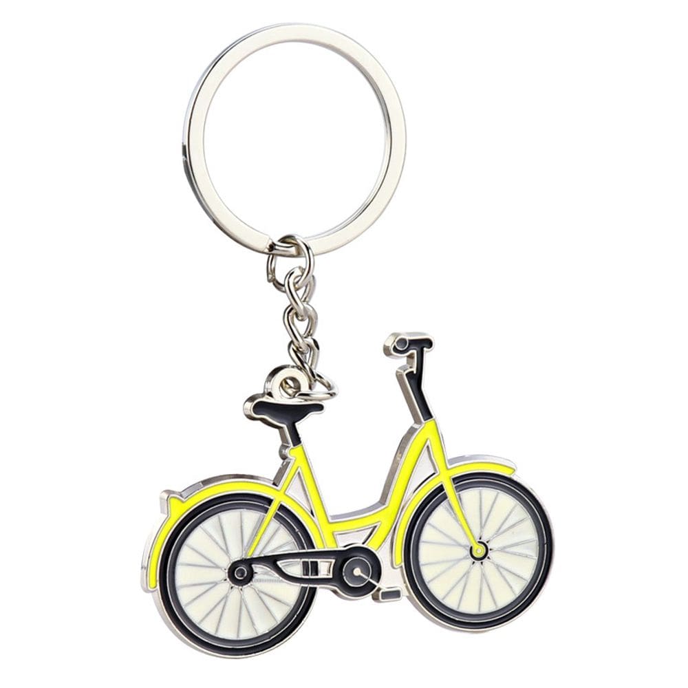 Chaveiro Creative Bicycle Yellow Bike Pingente Chaveiro