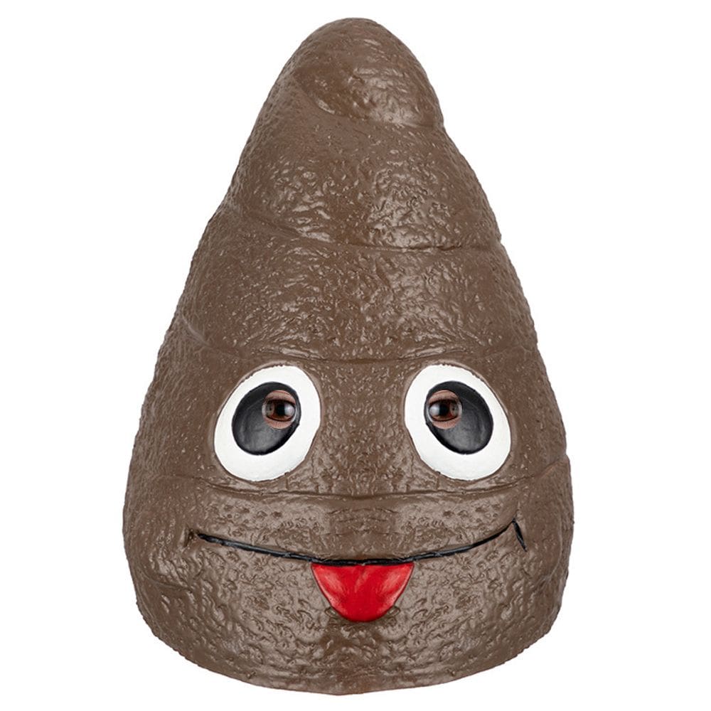 Máscara facial Funny Poop Resin Creative Hilarious para adultos