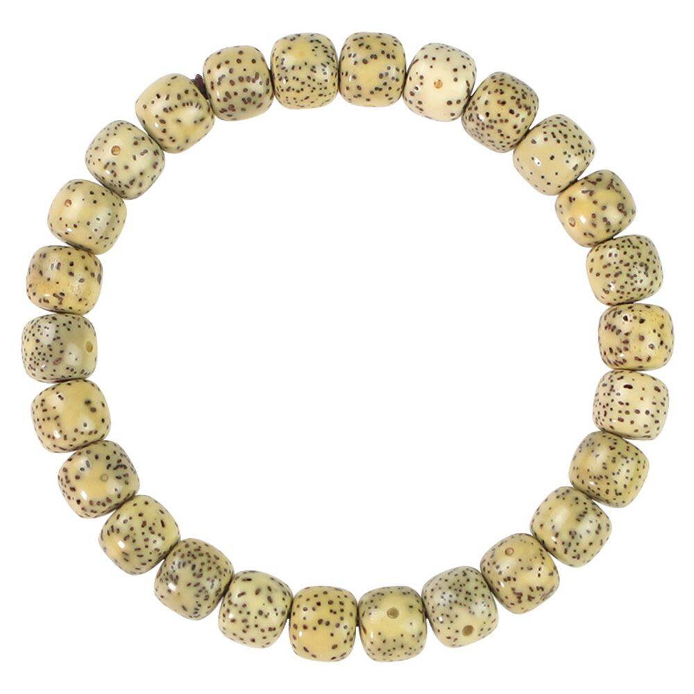 Pulseira Bodhi Bead Cream Yellow Star Moon 7x8mm para adultos