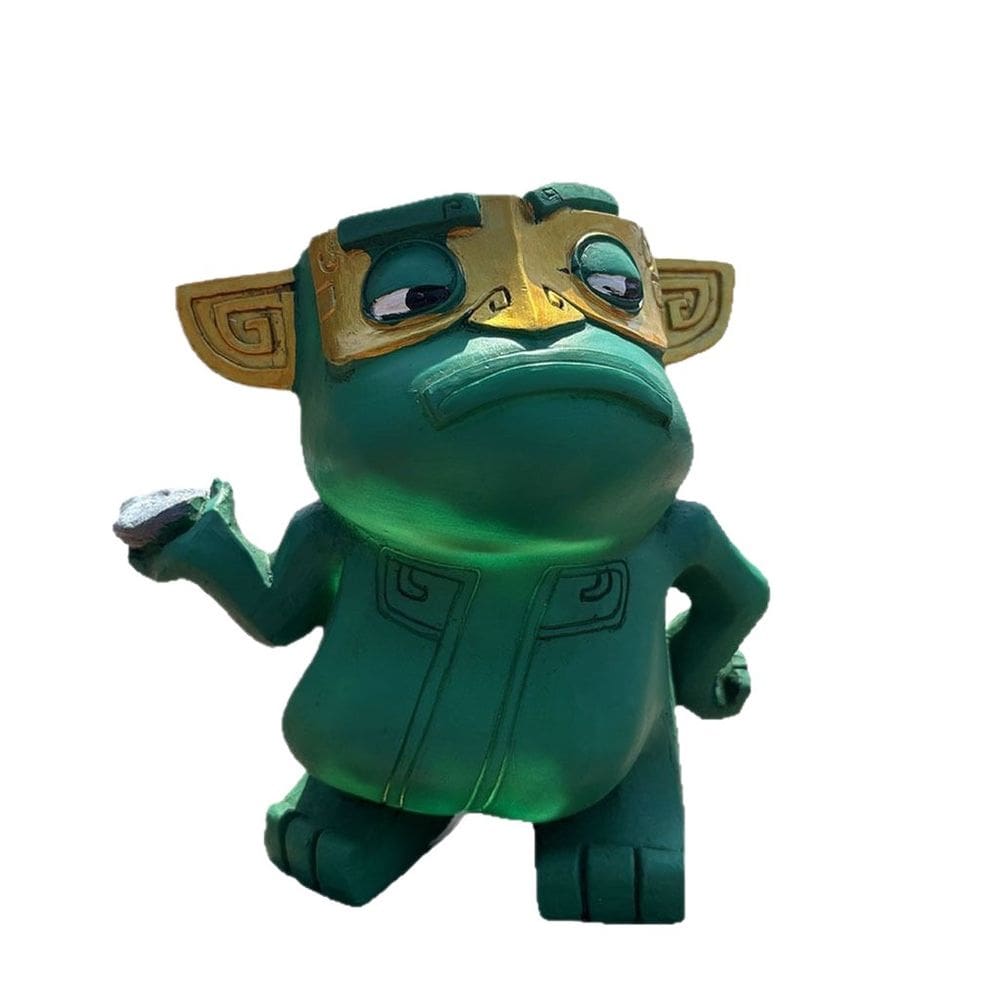 Vaso de flores Creative Resin Cartoon Style Green Beast 300g