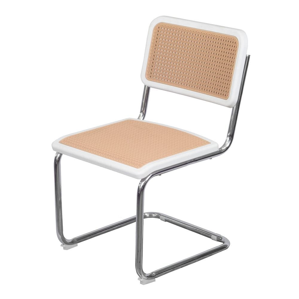 Cadeira para Sala de Jantar Cesca Branca Branco/Bege