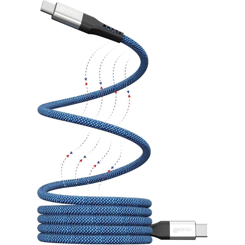 Cabo Magnetico Usb-C P/Usb-C 2.0 Nylon Geonav Ucc09Mag