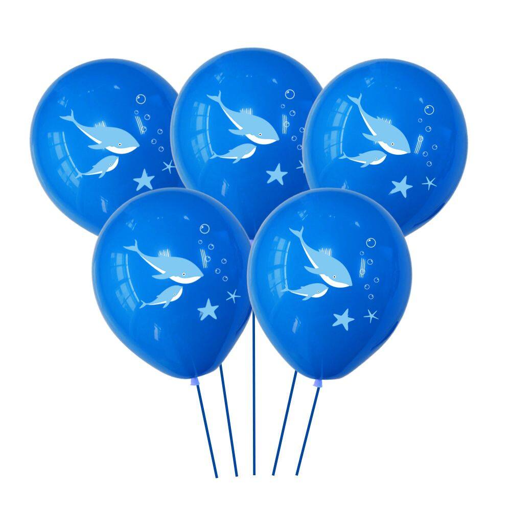 Balões de látex de 12 polegadas com tema oceânico Dolphin & Starfish x5