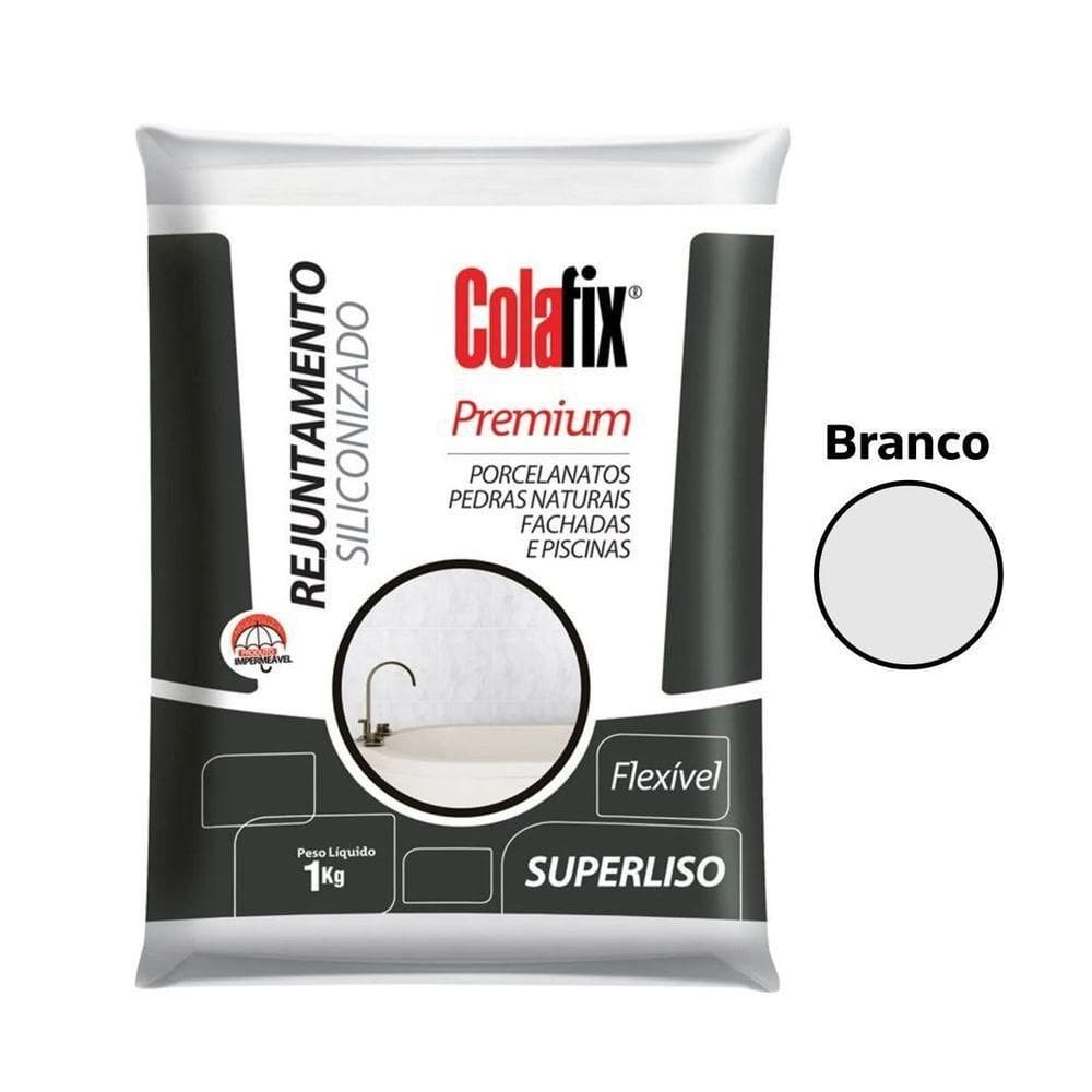 Rejunte Colafix Siliconizado 1kg - Branco