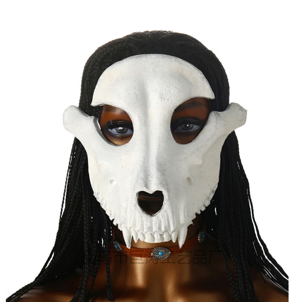 Máscara de cosplay de resina Skull Bone 3D Animal para Halloween