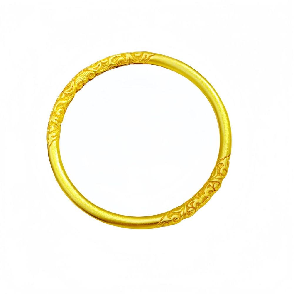 Pulseira banhada a ouro para mulheres, pulseiras gravadas em estilo antigo