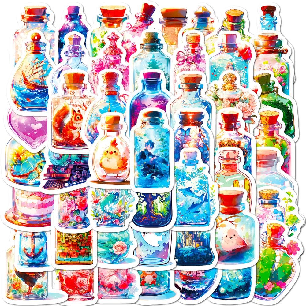 Adesivos Dream Bottle 50 peças de adesivos Creative Jar