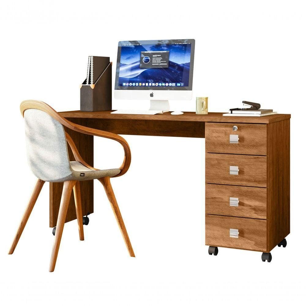 Escrivaninha Dubai Amêndoa - Lukaliam Móveis