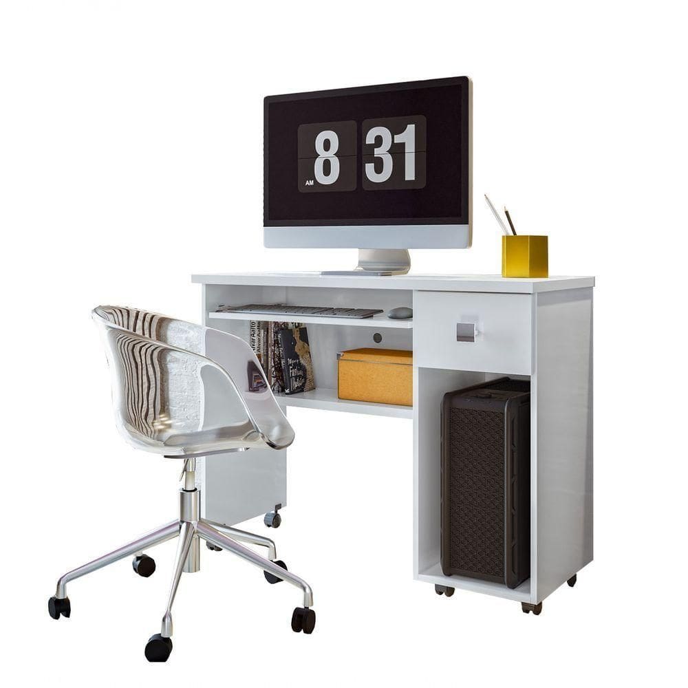 Escrivaninha Vicenza Branco - Lukaliam Móveis